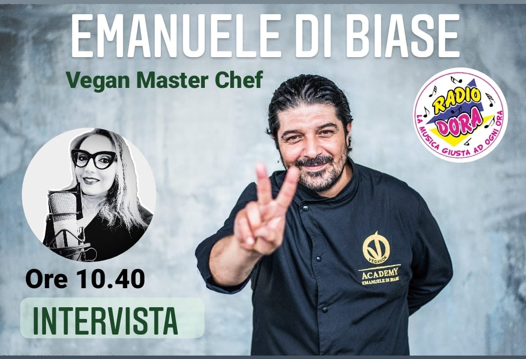 Non è vero che il futuro è vegan: lo è il presente! Emanuele Di Biase il Vegan Master Chef è a capo della confederazione di tutti i ristoratori italiani.